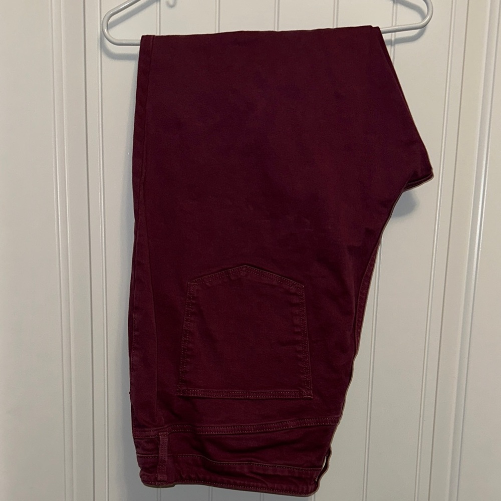 Burgundy Jeans